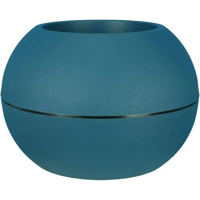 Riviera Jardinera Redonda RIV3580798152060 Granit Boule Plástico Diámetro 50 cm Azul