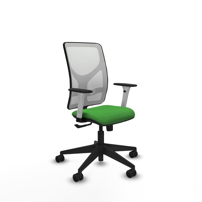 PIQUERAS Y CRESPO Silla de oficina Motilla con mecanismo Sincro, Verde y Blanco PIQUERAS Y CRESPO Silla de oficina Motilla con mecanismo Sincro, Verde y Blanco