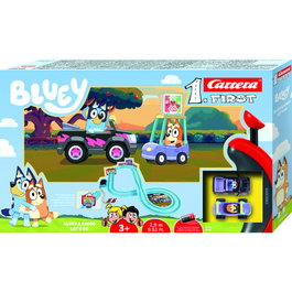 CARRERA Circuito de Carreras Bluey & Bingo Let's Go Bluey, Edad: +3 Años, Longitud Pista: 2.9 Metros, Escala: 1:50