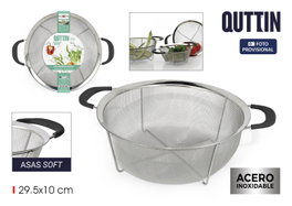 Quttin Escurridor de Acero Asas Soft 29.5cm