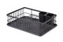 Inde Escurreplatos Metal con Bandeja Black 42,5 x 31,6 x 12,9 cm (4 Unidades)