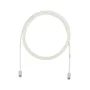 Panduit UTP28X10M - Cable de Red Ethernet RJ45 10 Metros, Cat6a U/UTP, Blindaje UTP, Color Blanco, Conector Macho