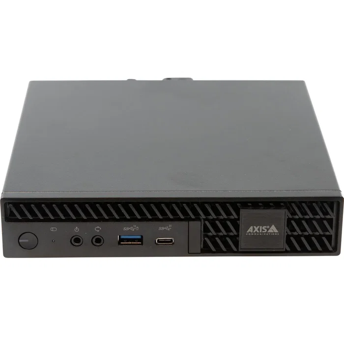 Axis 02693-003 NVR para Video Vigilancia, Servidor/Cliente, Soporte para 2 Monitores 4K, Windows 10 IoT, Software AXIS Camera Station, Garantía de 5 Años, Negro