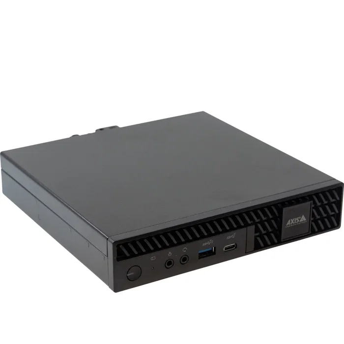 Axis 02693-003 NVR para Video Vigilancia, Servidor/Cliente, Soporte para 2 Monitores 4K, Windows 10 IoT, Software AXIS Camera Station, Garantía de 5 Años, Negro
