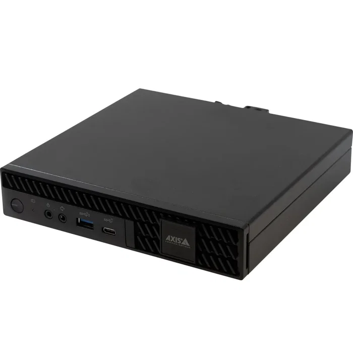 Axis 02693-003 NVR para Video Vigilancia, Servidor/Cliente, Soporte para 2 Monitores 4K, Windows 10 IoT, Software AXIS Camera Station, Garantía de 5 Años, Negro