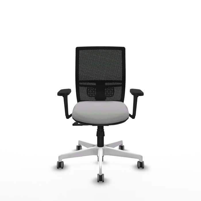 PIQUERAS Y CRESPO Silla de oficina Yunquera con mecanismo Sincro, Gris claro y Negro PIQUERAS Y CRESPO Silla de oficina Yunquera con mecanismo Sincro, Gris claro y Negro