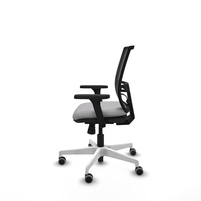 PIQUERAS Y CRESPO Silla de oficina Yunquera con mecanismo Sincro, Gris claro y Negro PIQUERAS Y CRESPO Silla de oficina Yunquera con mecanismo Sincro, Gris claro y Negro