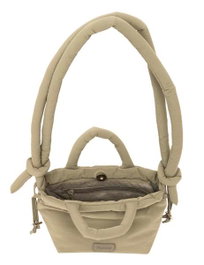 Safta Bolsito Mochila Moos Cápsula Acolchado Beige