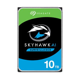 Seagate SkyHawk AI ST10000VE001 10TB 3.5" SATA 6Gb/s 7200RPM 256MB HDD para Vigilancia - Disco Duro Interno
