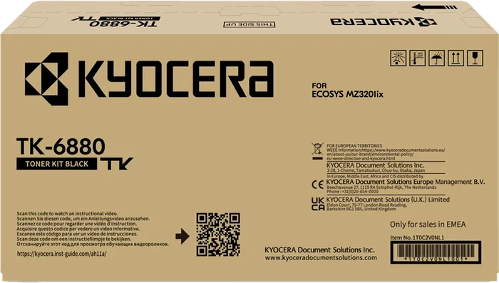 Kyocera TK-6880 Tóner negro original 1T0C2V0NL1 - 5.000 páginas Kyocera TK-6880 Tóner negro original 1T0C2V0NL1 - 5.000 páginas