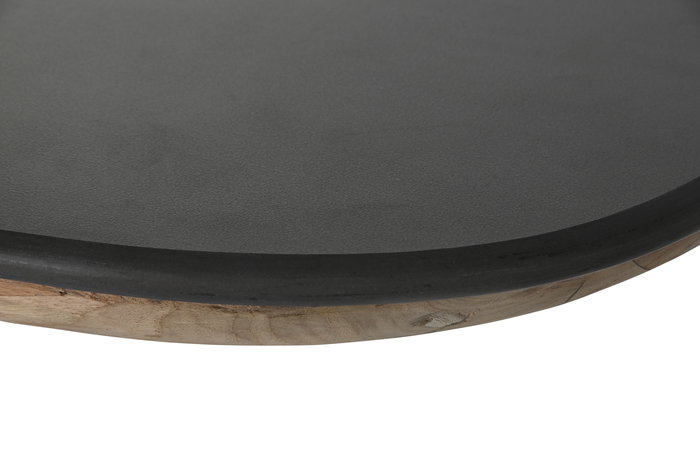 DKD Home Decor 2c24 Mesa Comedor Gris Natural Teca Reciclada y Cerámica 120 x 78 x 240 cm
