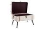 DKD Home Decor Descalzadora de Lino y MDF Beige