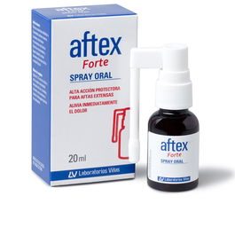 Aftex AFTEX FORTE Spray Oral 20 ml para Úlceras Bucales, Llagas, Estomatitis Aftosa, Recuperación y Alivio con Ácido Hialurónico
