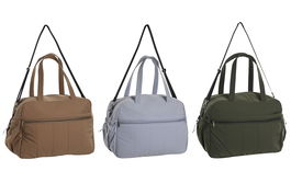 DKD Home Decor Bolso Urban Beige Verde 42 x 30 x 19 cm (3 Unidades) Nylon Poliester