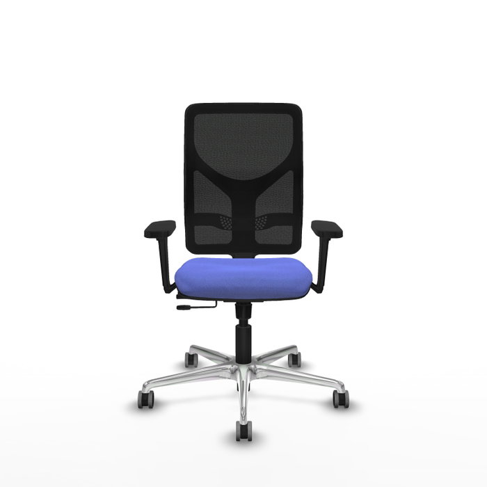 PIQUERAS Y CRESPO Silla de oficina Motilla con mecanismo Sincro/Traslack Azul claro