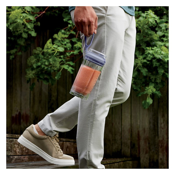 Ninja BC251 Blast Max Smoothie Maker Batidora de Vaso Portátil 570ml con Picahielos, 3 Velocidades, Color Lavanda, Modelo BC251EULD