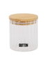 Quttin Tarro Óptico de Boro con Tapa de Bambú 500 ml (12 Unidades)
