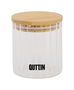 Quttin Tarro Óptico de Boro con Tapa de Bambú 9 x 11 cm 500 ml (12 Unidades)