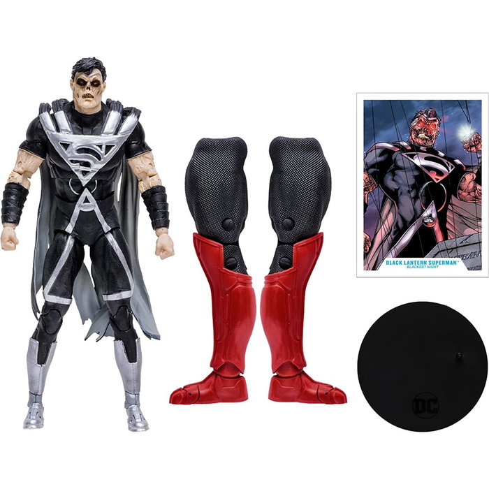 Mcfarlane Toys Figura DC Comics Multiverse Build A Superman Blackest Night 18 cm Articulable con Complementos Mcfarlane Toys Figura DC Comics Multiverse Build A Superman Blackest Night 18 cm Articulable con Complementos
