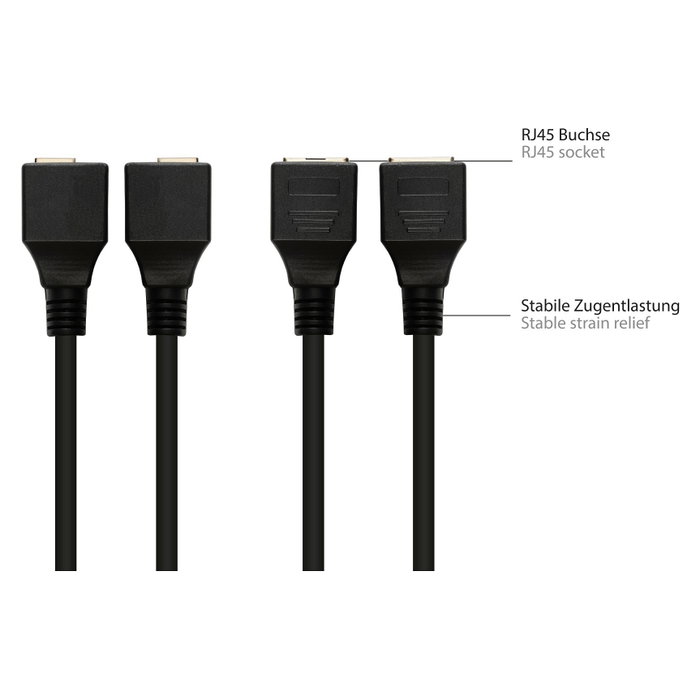 GoodConnections Adaptador de cable RJ45 a RS232 serie 4945-FF