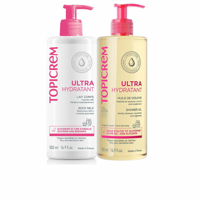 Topicrem UH Leche Ultra Hidratante 500 ml + Aceite de Ducha 500 ml Pack 2 pz Topicrem UH Leche Ultra Hidratante 500 ml + Aceite de Ducha 500 ml Pack 2 pz