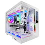 Mars Gaming MC-MIRAGE Caja Gaming Semitorre Blanca con Pantalla LCD IPS de 7,2 pulg. con Cristal Templado Panorámico