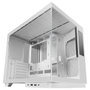 Mars Gaming MC-MIRAGE Caja Gaming Semitorre Blanca con Pantalla LCD IPS de 7,2 pulg. con Cristal Templado Panorámico