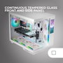 Mars Gaming MC-MIRAGE Caja Gaming Semitorre Blanca con Pantalla LCD IPS de 7,2 pulg. con Cristal Templado Panorámico