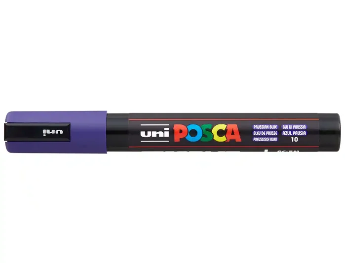 Posca Marcador PC-5M Punta de Bala 1,8-2,5 mm Azul prusia Posca Marcador PC-5M Punta de Bala 1,8-2,5 mm Azul prusia