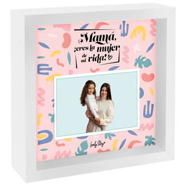 LOVELY STORY Marco fotos doble Mama Eres La Mujer De Mi Vida 24x24x6,5cm