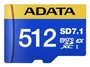 Adata Premier Extreme MicroSDXC UHS-II 512GB - UD512GEX3L1-C, Tarjeta de Memoria, Clase 3 (U3), V30, Velocidad Lectura 800MB/s, Color Azul/Amarillo