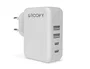 Groovy Cargador de Pared 2 USB + 2 USB-C 4.8A, Carga Rápida para Múltiples Dispositivos, Color Blanco