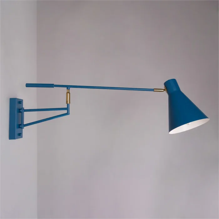 Aplique Pared Metal Colorido Diseño Moderno P'yong-dong SKD-W1016 - Aplique de Pared para Interiores con Portalámparas E27 para LED