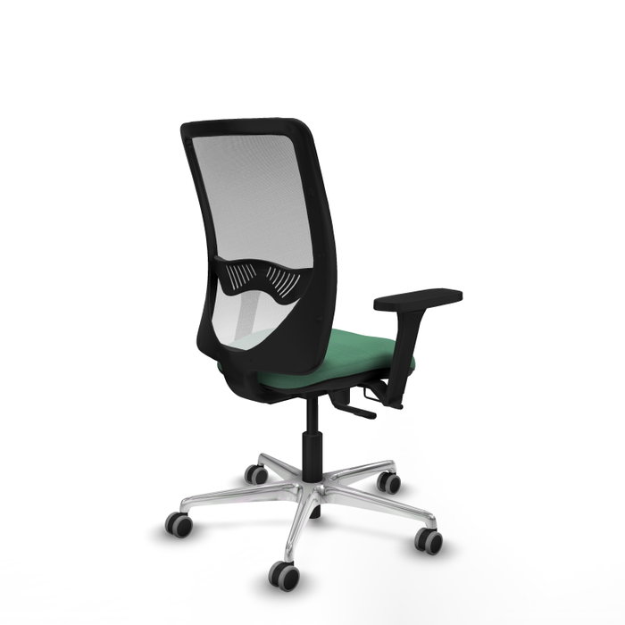 PIQUERAS Y CRESPO Silla de oficina Zulema Verde Esmeralda y Blanco