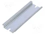 FIBOX Carril DIN de acero zinc TS35 MNX 100mm