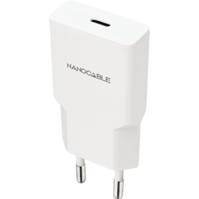 Cargador de Pared NANOCABLE 10.10.2024 Blanco Cargador de Pared NANOCABLE 10.10.2024 Blanco