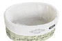 DKD Home Decor Set de 5 Cestos para la Ropa de Mimbre y Poliéster Verde