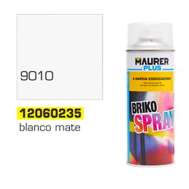 MAURER Spray de Pintura Blanco Mate 400 ml RAL 9010