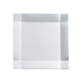 Summa Noubon Habana Plato Llano de Porcelana, 15x15 cm, Color Marfil (Set de 6)