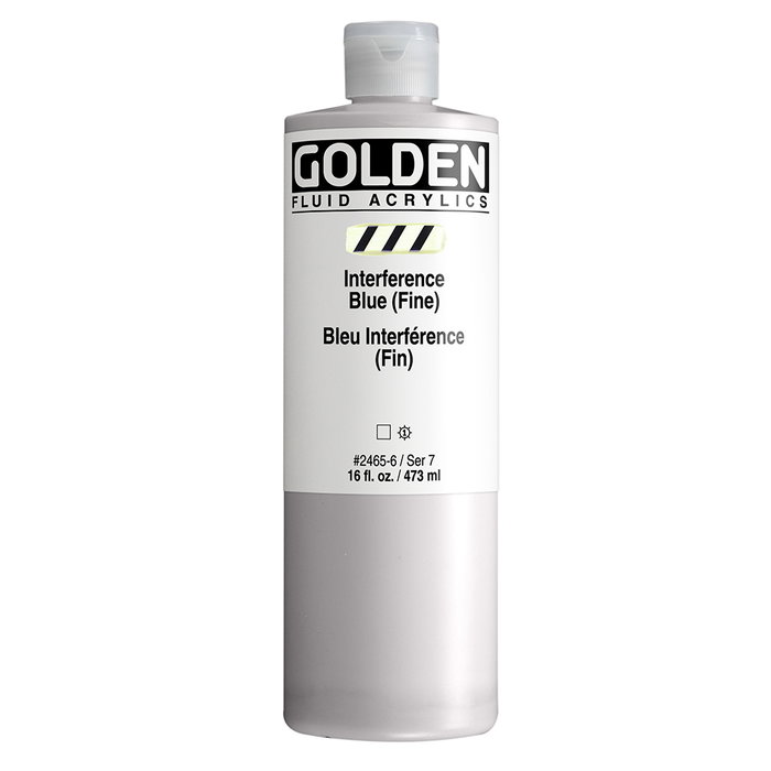 Golden Fluid Colores Acrílicos Interferencia Azul (Fino) 473 ml Golden Fluid Colores Acrílicos Interferencia Azul (Fino) 473 ml