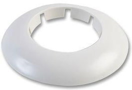 B-Tech BT7055 Anillo de acabado para postes de 50 mm, Blanco