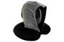 DKD Home Decor Cojín de Viaje con Capucha Negro Poliéster 30x10x32 cm