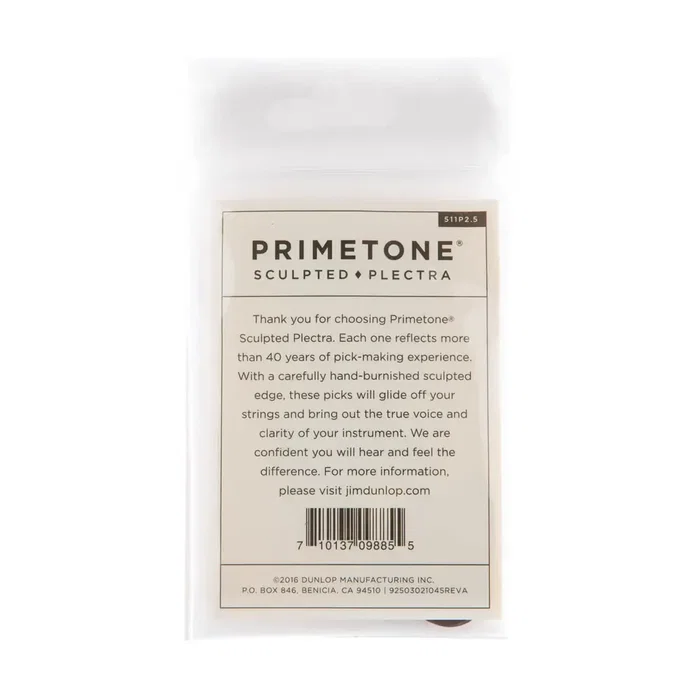 Dunlop Púas Primetone Standard Smooth 2,5 mm (pack de 12) Dunlop Púas Primetone Standard Smooth 2,5 mm (pack de 12)