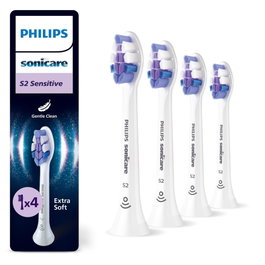 Philips Sonicare S2 Sensitive HX6054/87 Pack de 4 - Blanco