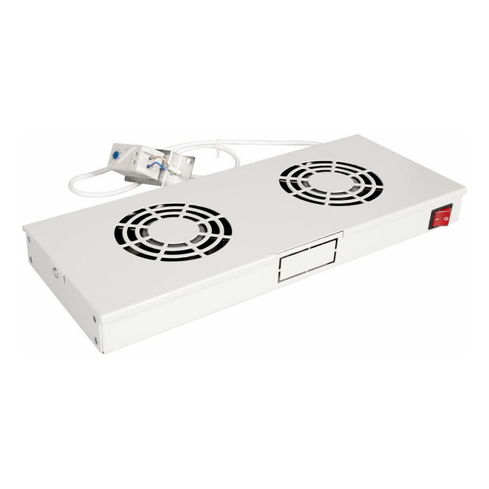 EQUIP EZF-2-G Módulo Ventilador 19" para Armarios de Servidor, 2 Ventiladores, RAL7035 Gris Claro EQUIP EZF-2-G Módulo Ventilador 19" para Armarios de Servidor, 2 Ventiladores, RAL7035 Gris Claro