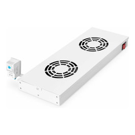 EQUIP EZF-2-G Módulo Ventilador 19" para Armarios de Servidor, 2 Ventiladores, RAL7035 Gris Claro