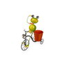 Ibergarden Macetero Bicicleta Rana Pack de 6 unidades