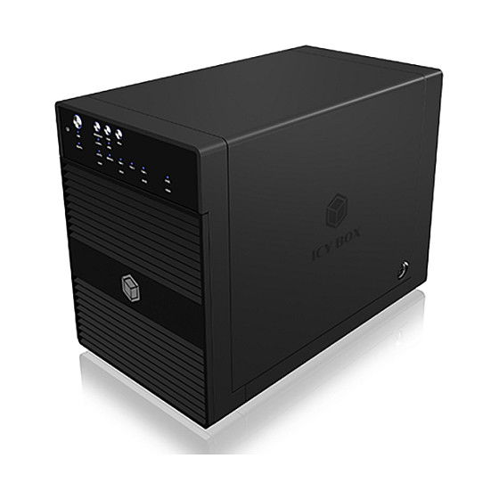 ICY BOX 3.5" 8cm SATA 4x SATA a 1x USB 3.0 + 1x eSATA JBOD - Carcasa Externa para Discos Duros