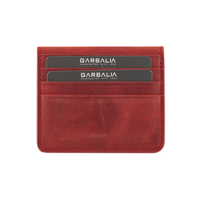 Zoozie Bags Cartera para Hombre Red en Piel Auténtica de Lujo Elegante
