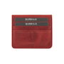 Zoozie Bags Cartera para Hombre Red en Piel Auténtica de Lujo Elegante